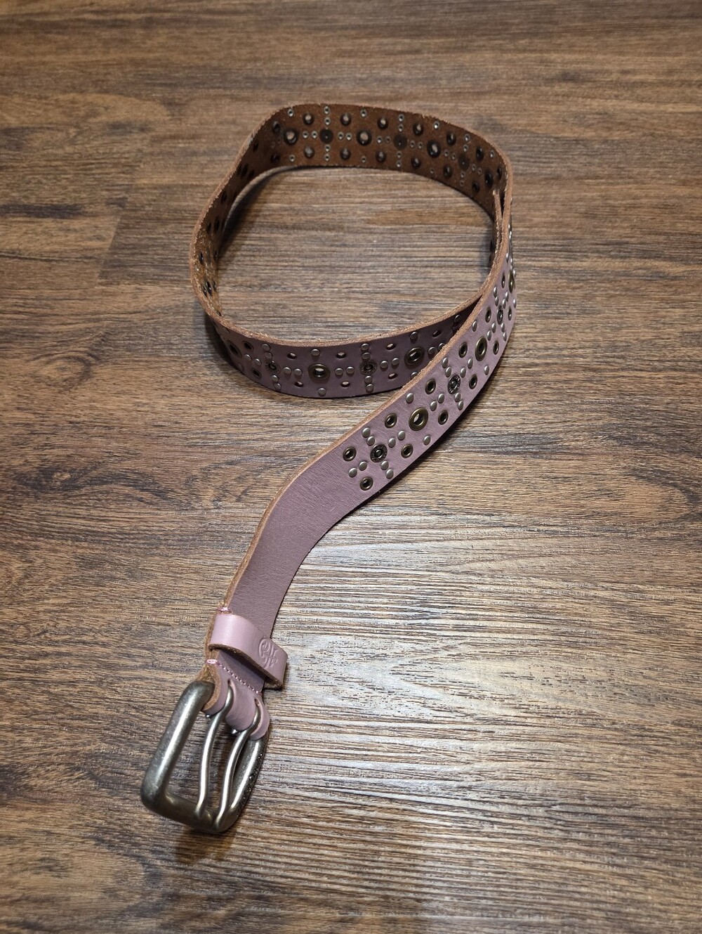 Harley Davidson Pink Leather Studded Belt S